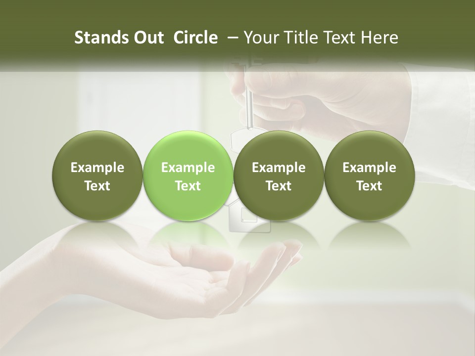 Handing Over The Keys To The Apartment PowerPoint Template