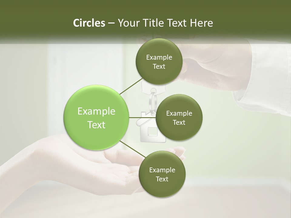 Handing Over The Keys To The Apartment PowerPoint Template