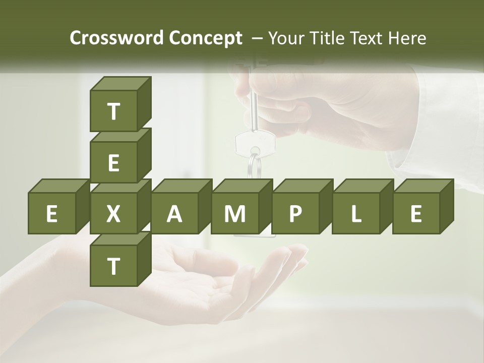 Handing Over The Keys To The Apartment PowerPoint Template