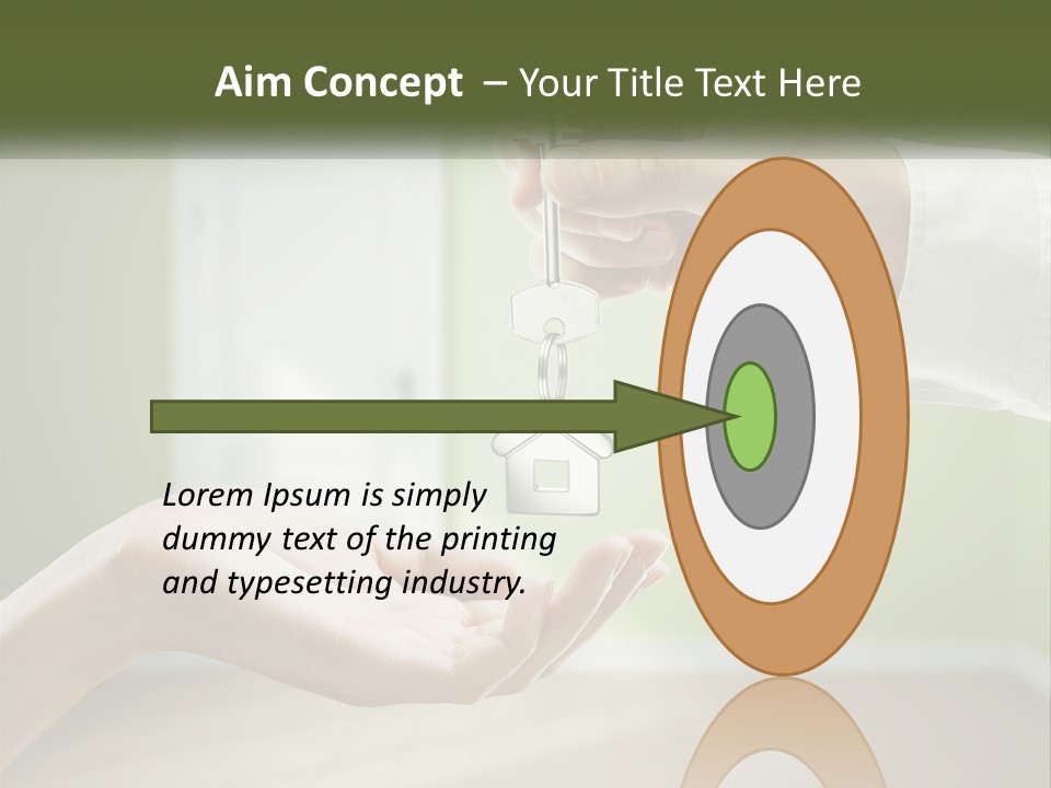 Handing Over The Keys To The Apartment PowerPoint Template