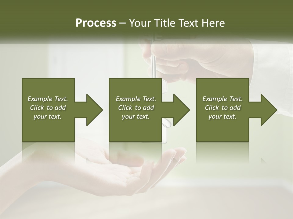Handing Over The Keys To The Apartment PowerPoint Template