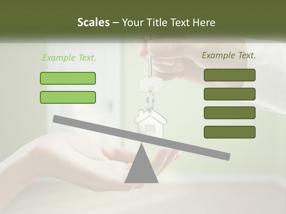 Handing Over The Keys To The Apartment PowerPoint Template