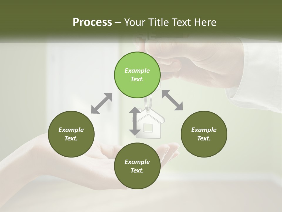 Handing Over The Keys To The Apartment PowerPoint Template