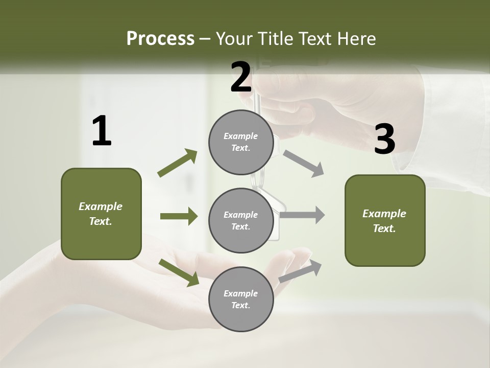 Handing Over The Keys To The Apartment PowerPoint Template