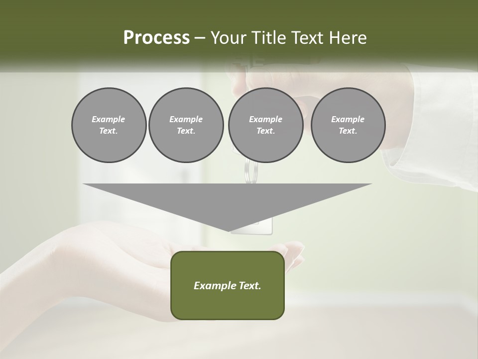 Handing Over The Keys To The Apartment PowerPoint Template