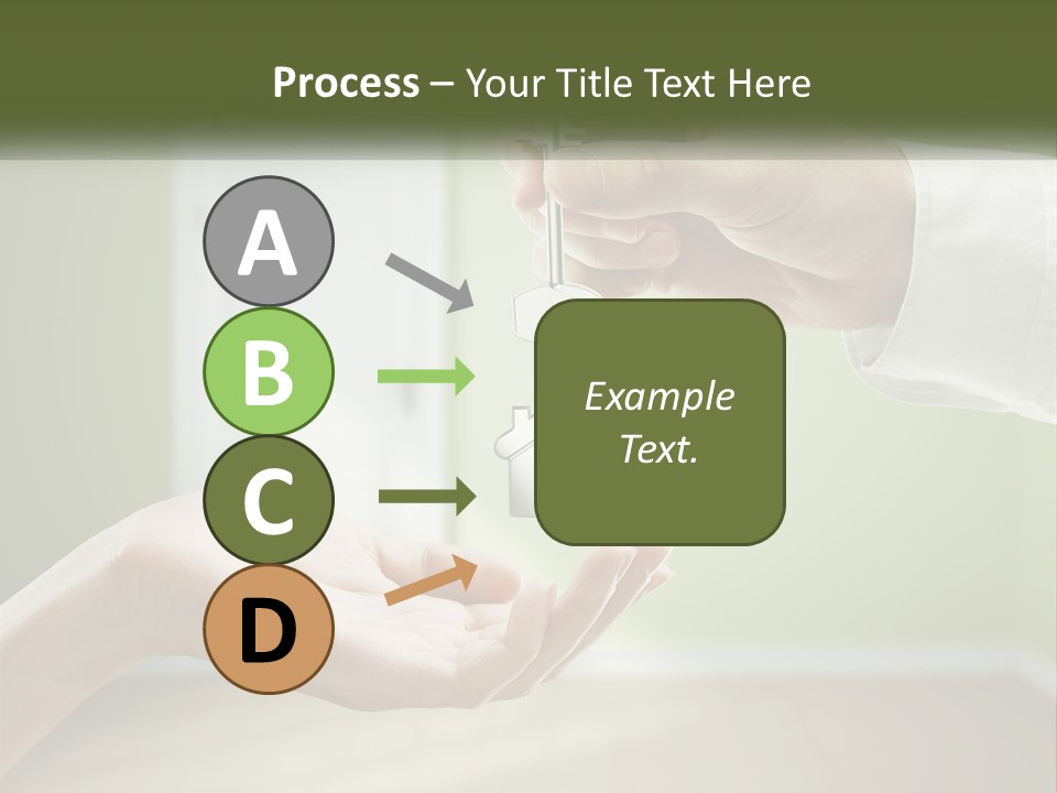 Handing Over The Keys To The Apartment PowerPoint Template