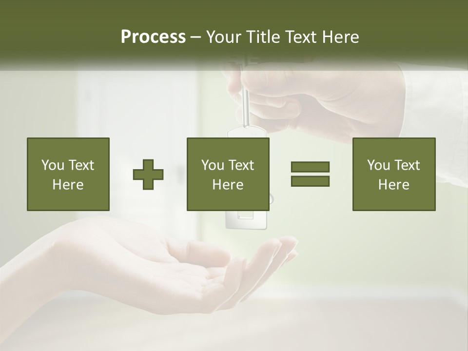 Handing Over The Keys To The Apartment PowerPoint Template