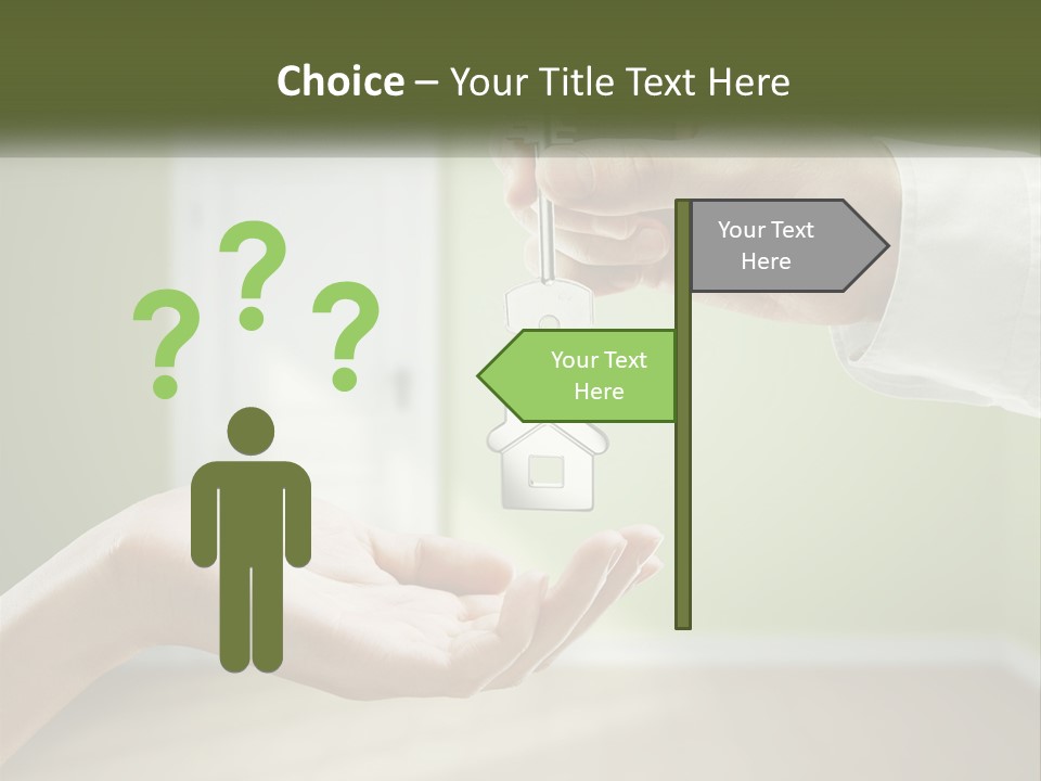 Handing Over The Keys To The Apartment PowerPoint Template