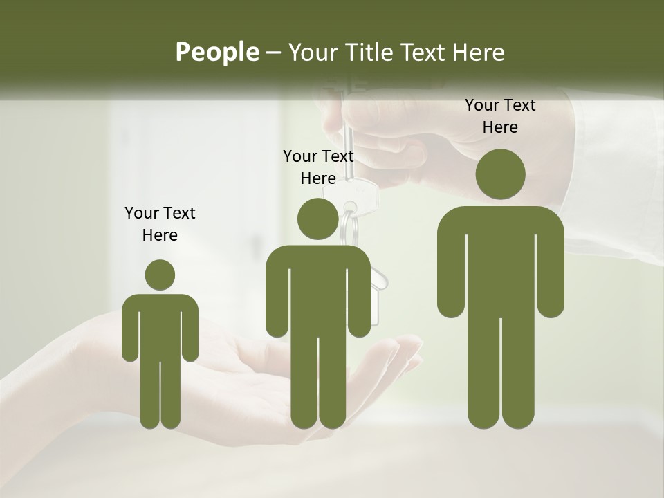 Handing Over The Keys To The Apartment PowerPoint Template