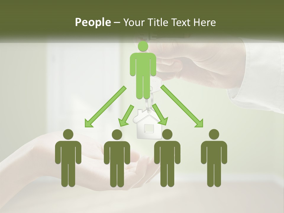 Handing Over The Keys To The Apartment PowerPoint Template