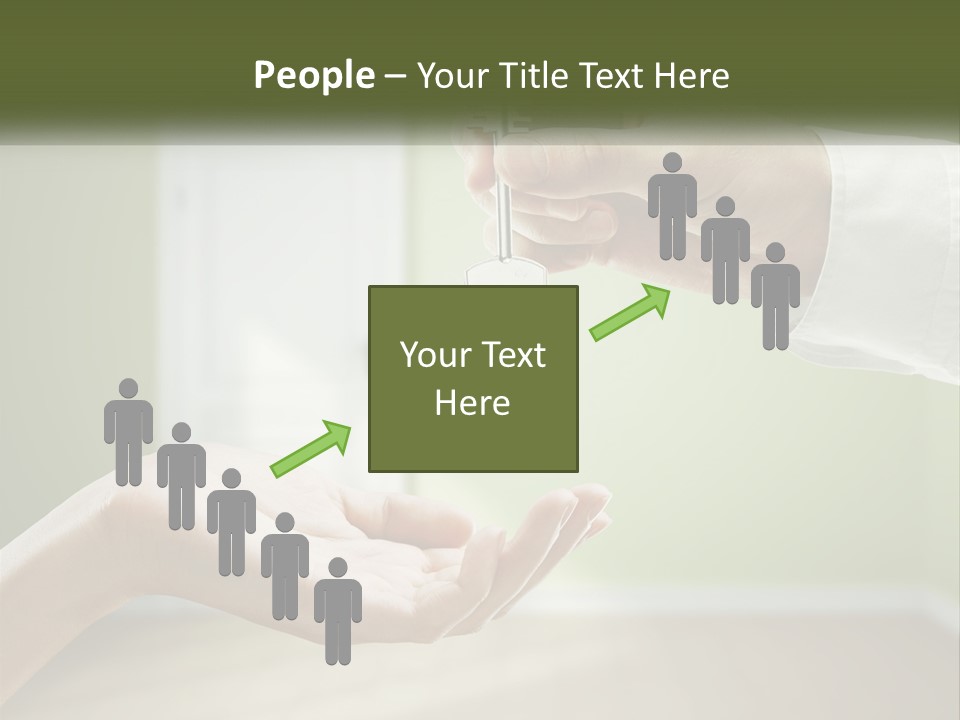 Handing Over The Keys To The Apartment PowerPoint Template