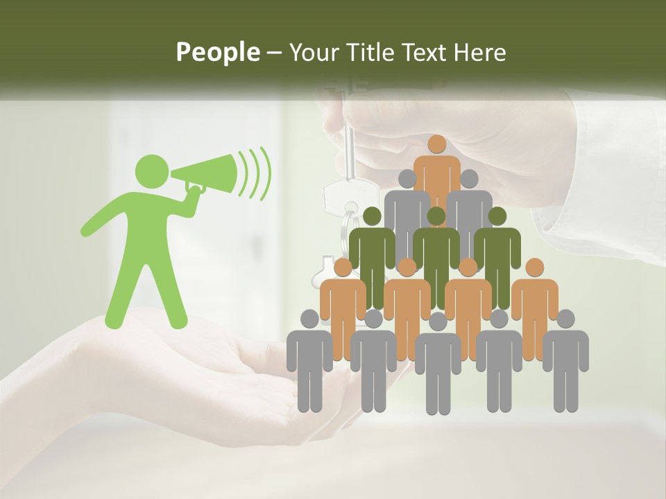 Handing Over The Keys To The Apartment PowerPoint Template