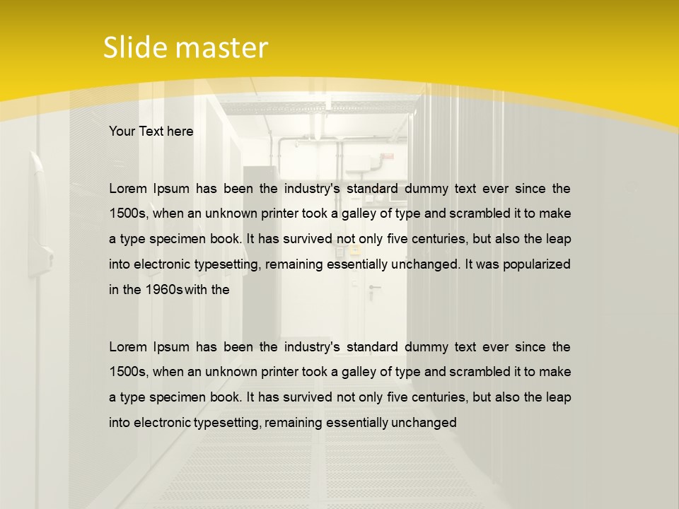 Server Room PowerPoint Template