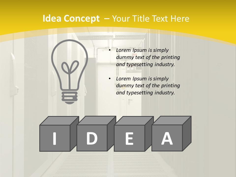 Server Room PowerPoint Template