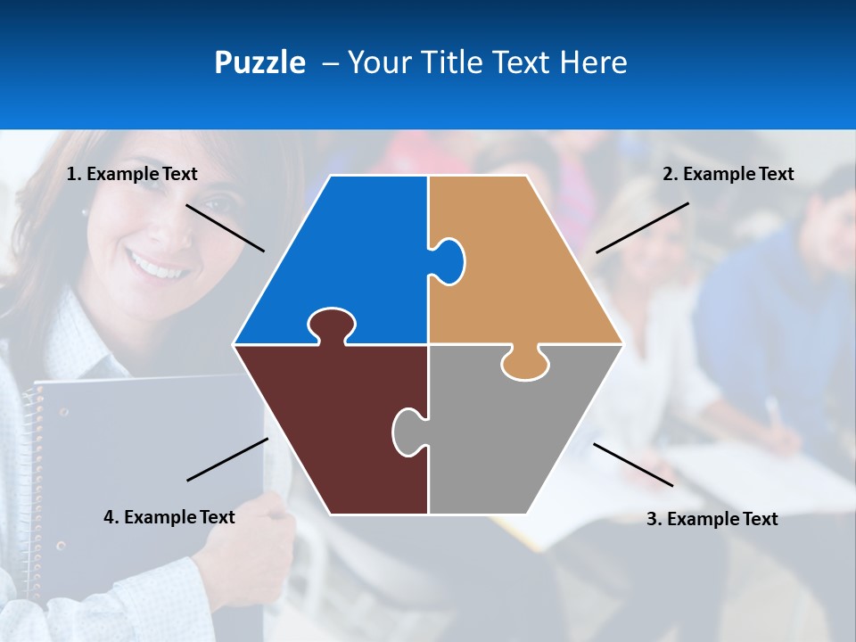 Lecturer And Students PowerPoint Template