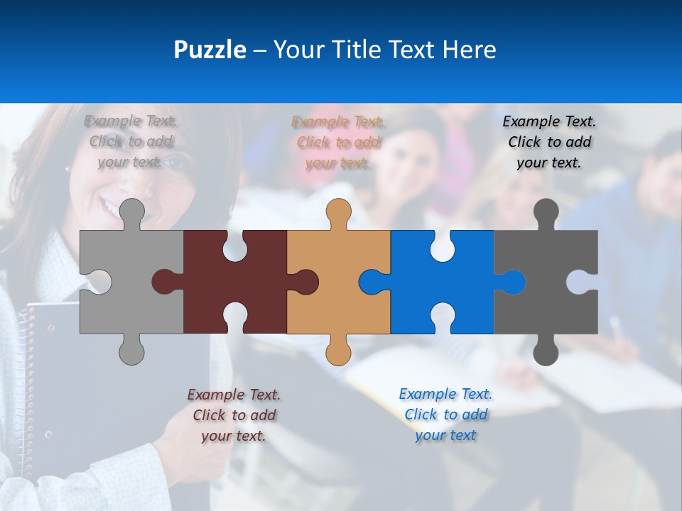 Lecturer And Students PowerPoint Template