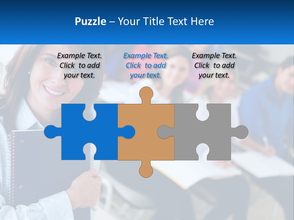 Lecturer And Students PowerPoint Template