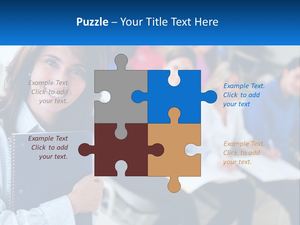 Lecturer And Students PowerPoint Template