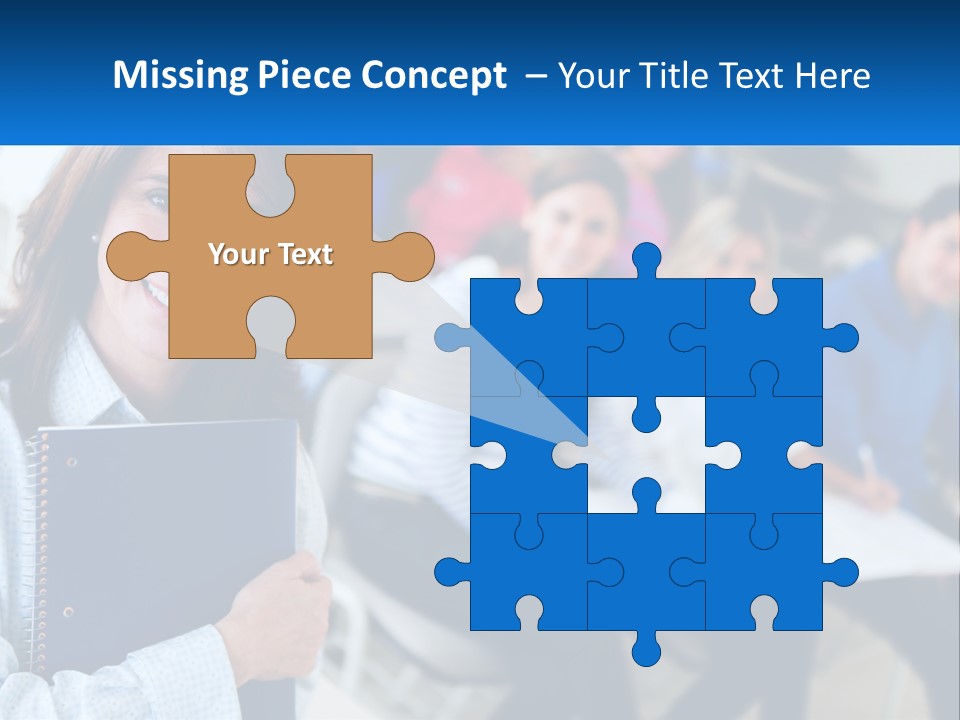 Lecturer And Students PowerPoint Template