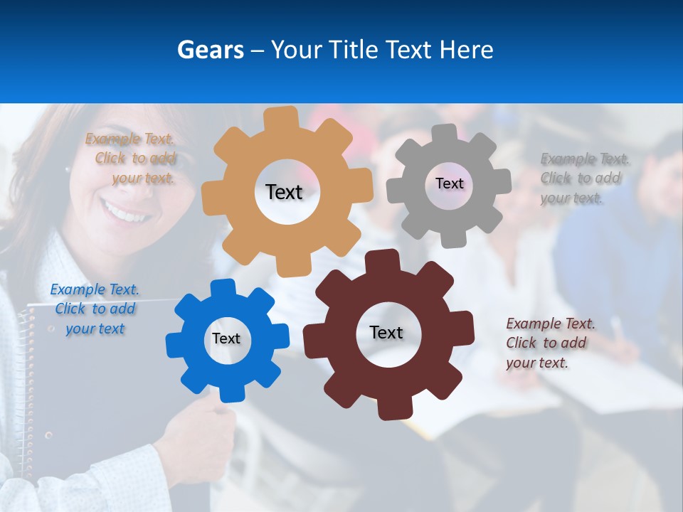 Lecturer And Students PowerPoint Template