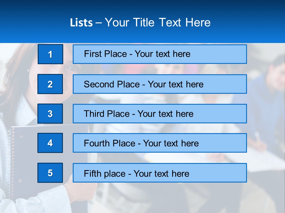 Lecturer And Students PowerPoint Template