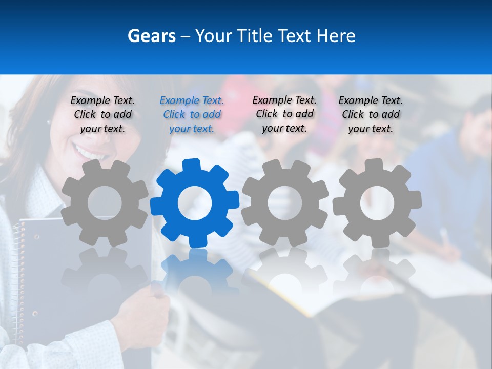 Lecturer And Students PowerPoint Template