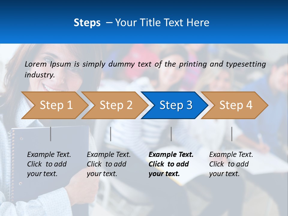 Lecturer And Students PowerPoint Template