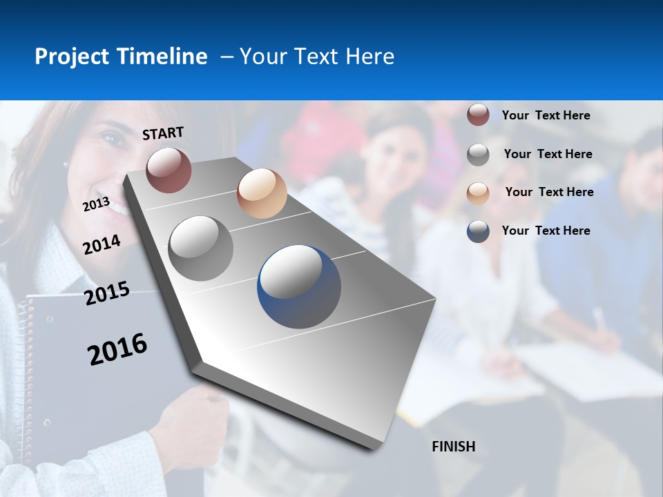 Lecturer And Students PowerPoint Template