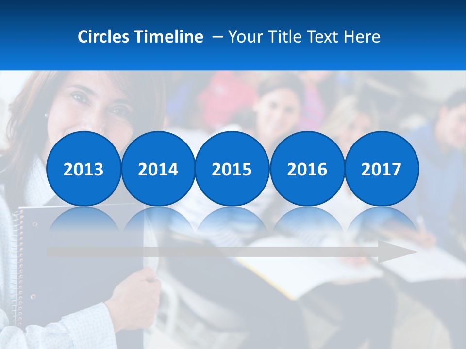 Lecturer And Students PowerPoint Template