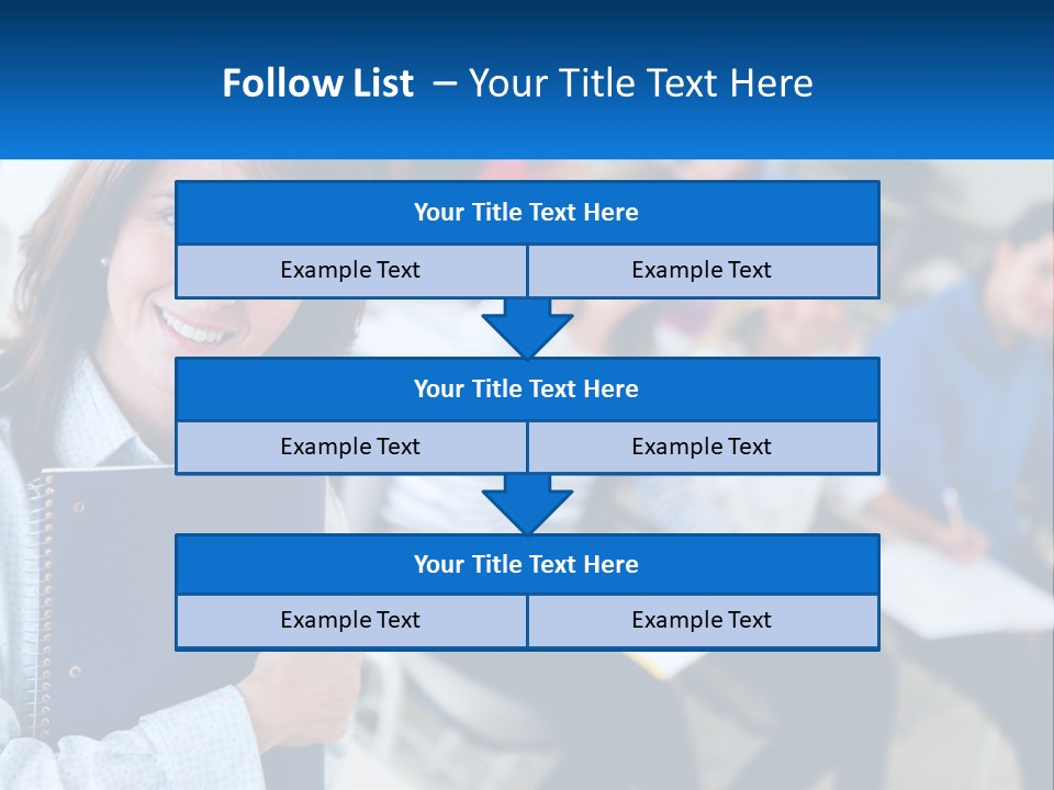 Lecturer And Students PowerPoint Template