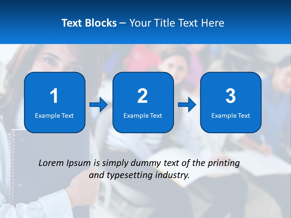 Lecturer And Students PowerPoint Template