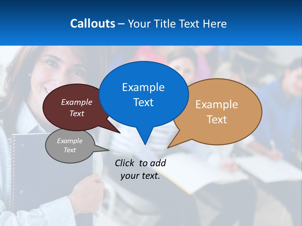 Lecturer And Students PowerPoint Template