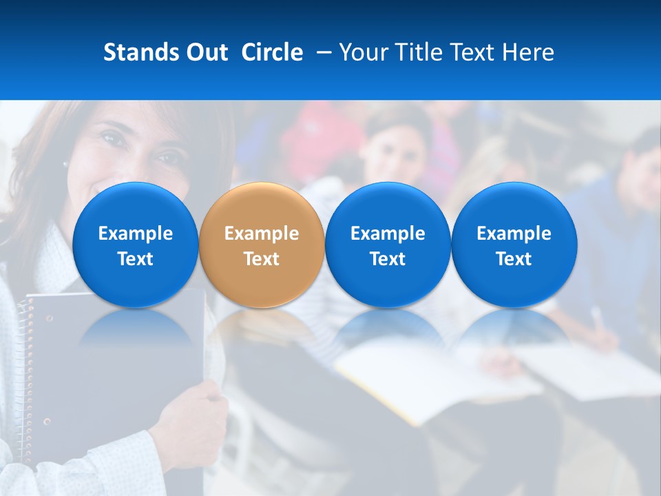 Lecturer And Students PowerPoint Template