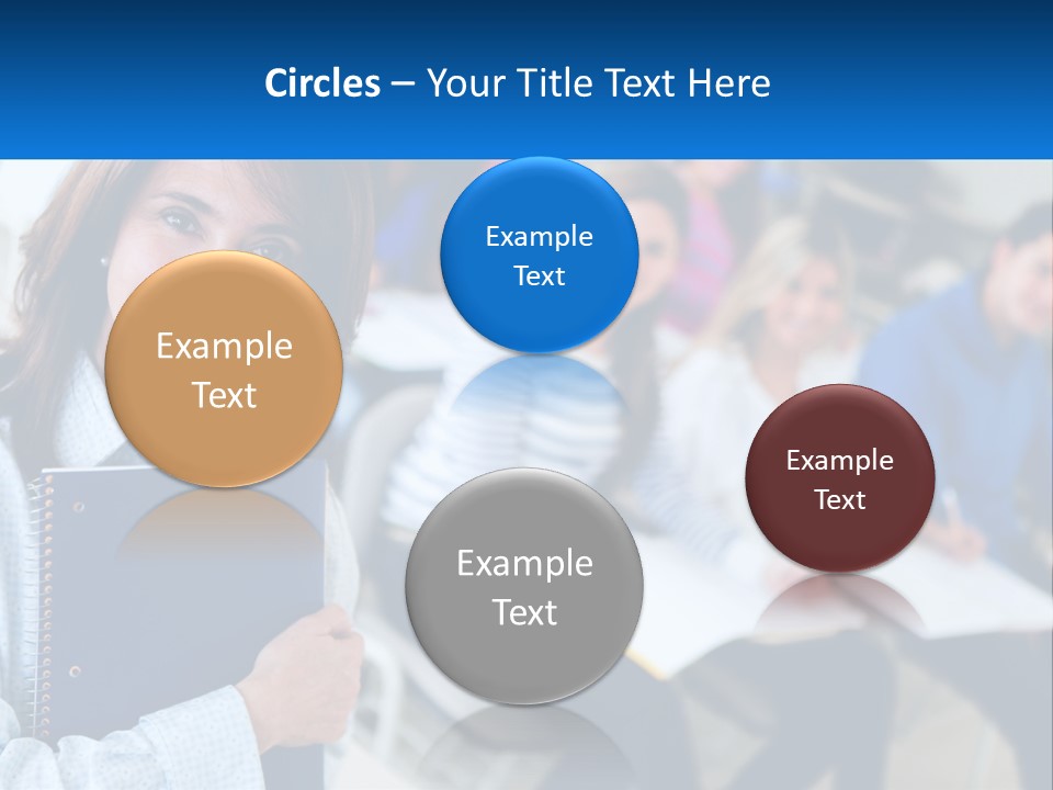 Lecturer And Students PowerPoint Template