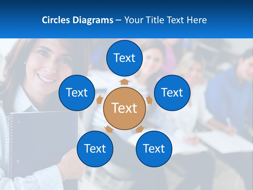 Lecturer And Students PowerPoint Template