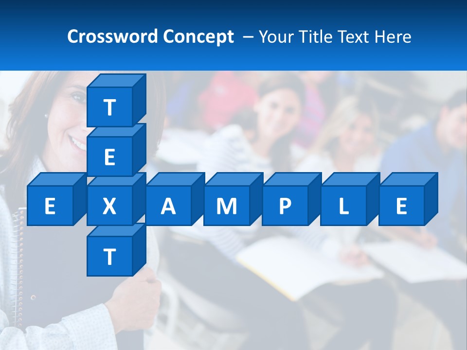 Lecturer And Students PowerPoint Template