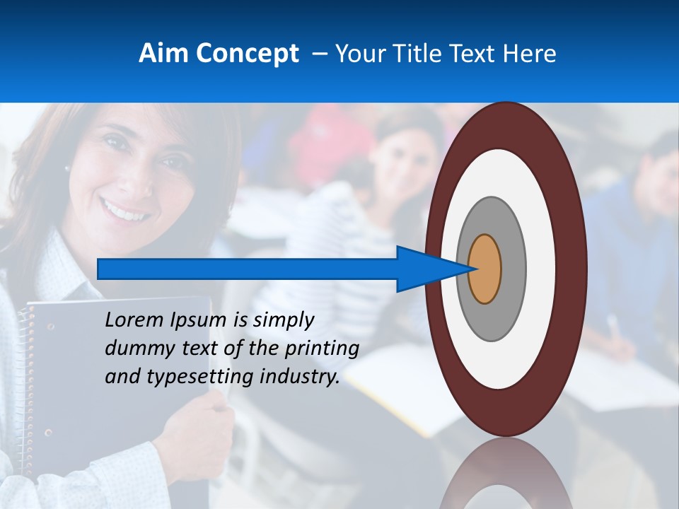 Lecturer And Students PowerPoint Template