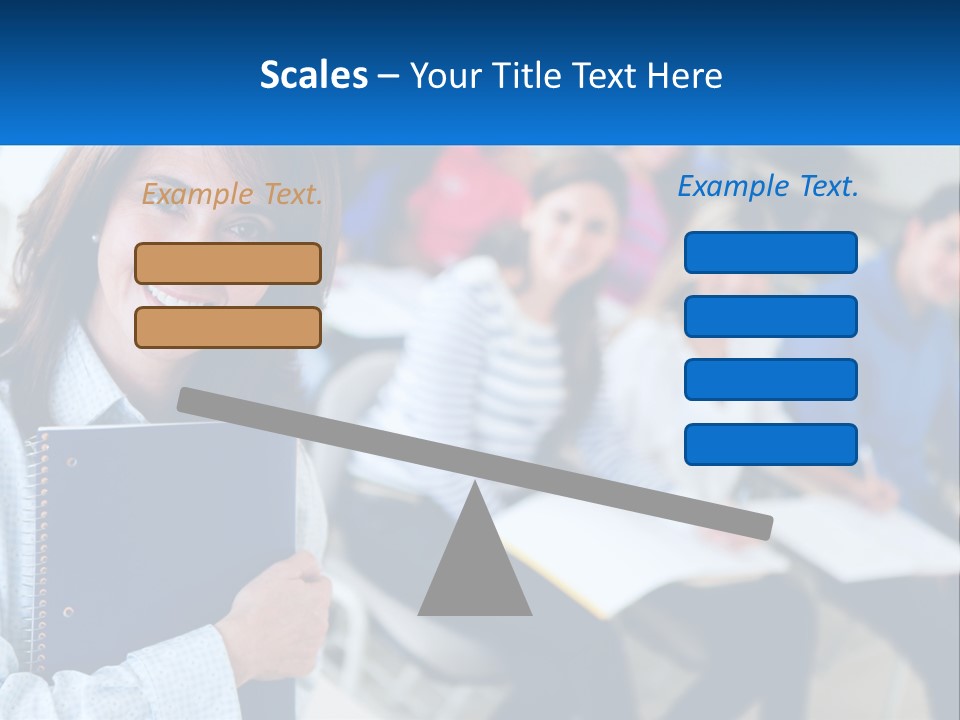 Lecturer And Students PowerPoint Template