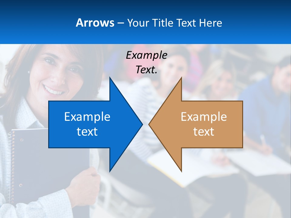 Lecturer And Students PowerPoint Template