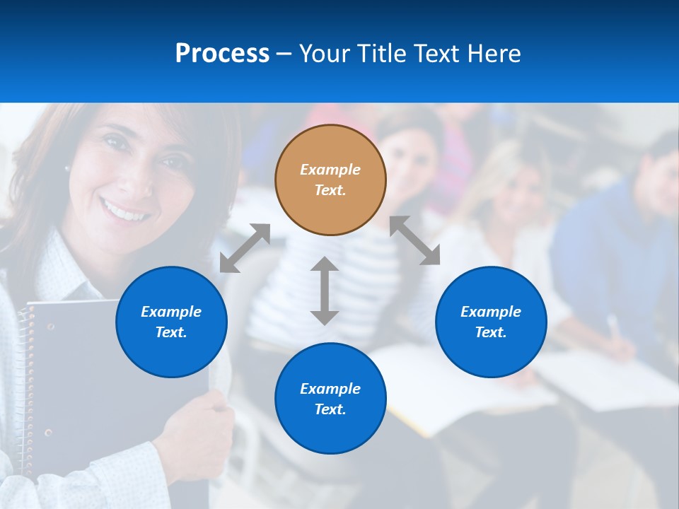 Lecturer And Students PowerPoint Template