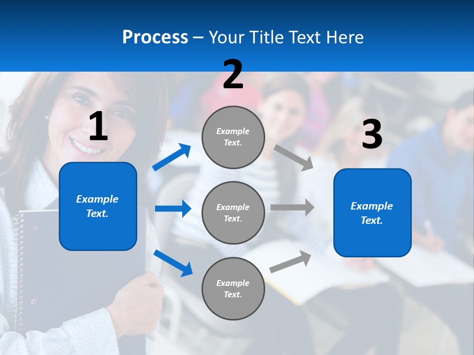 Lecturer And Students PowerPoint Template