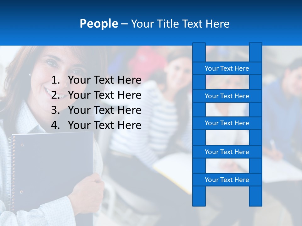 Lecturer And Students PowerPoint Template
