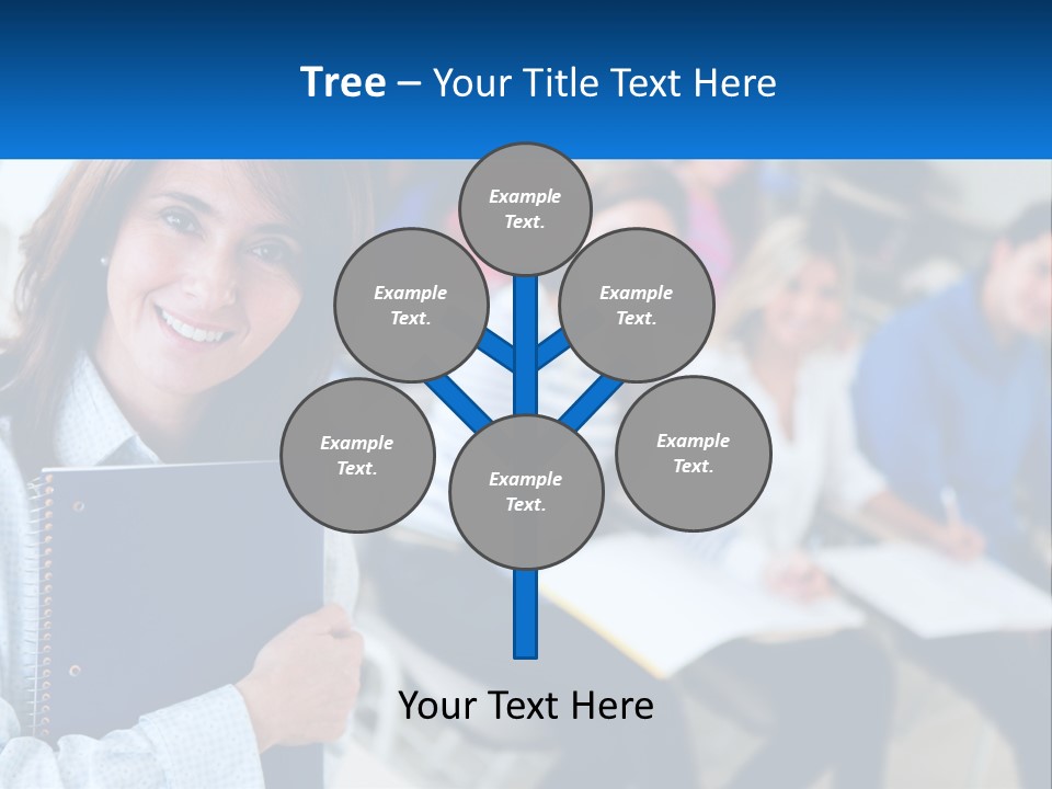 Lecturer And Students PowerPoint Template
