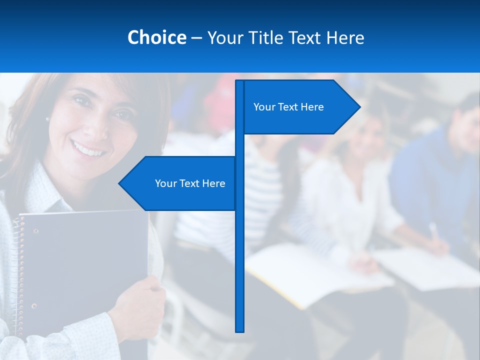 Lecturer And Students PowerPoint Template