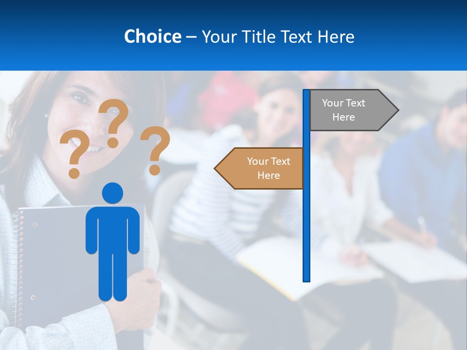 Lecturer And Students PowerPoint Template