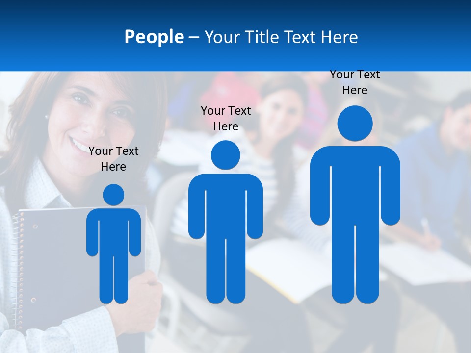 Lecturer And Students PowerPoint Template