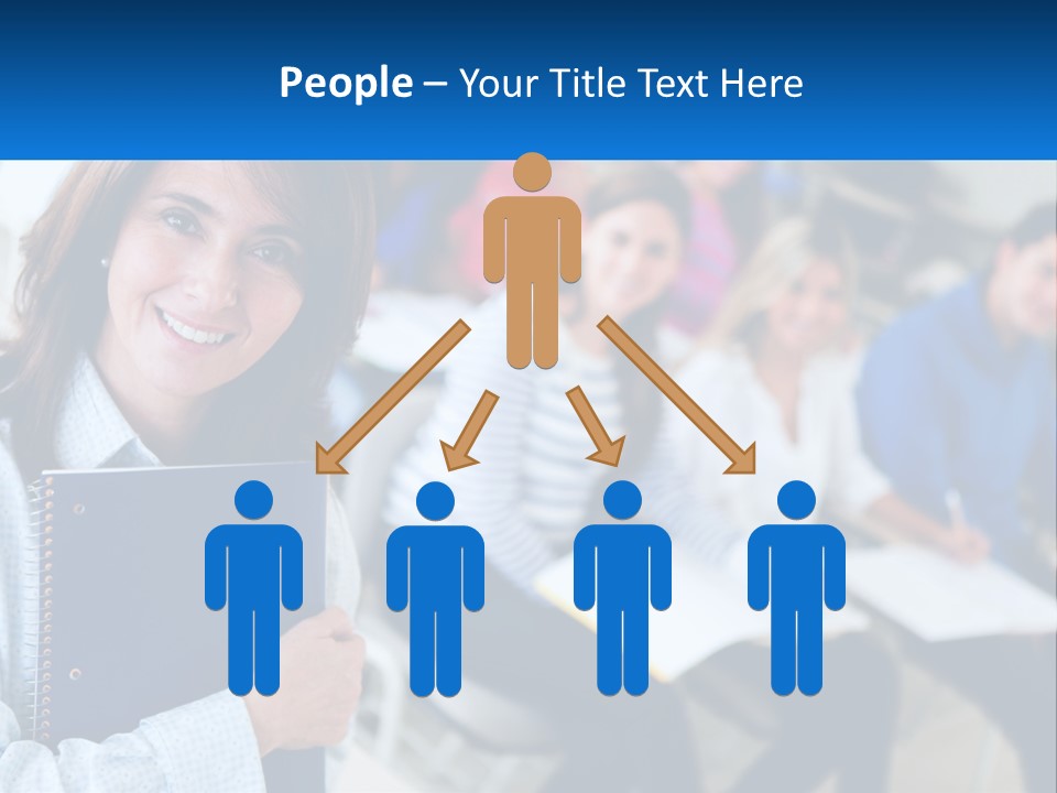 Lecturer And Students PowerPoint Template