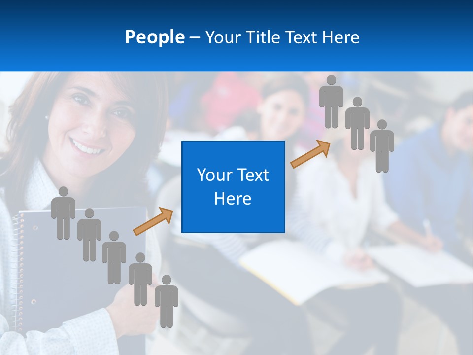 Lecturer And Students PowerPoint Template