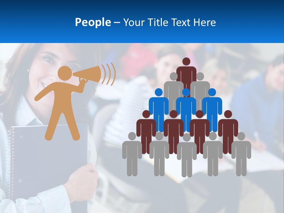 Lecturer And Students PowerPoint Template