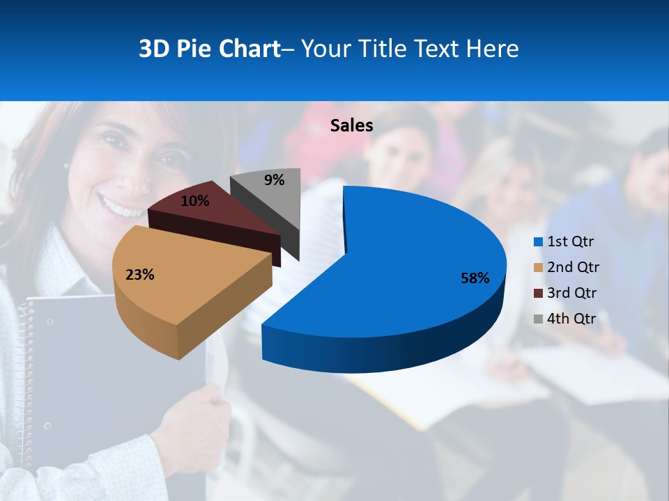 Lecturer And Students PowerPoint Template